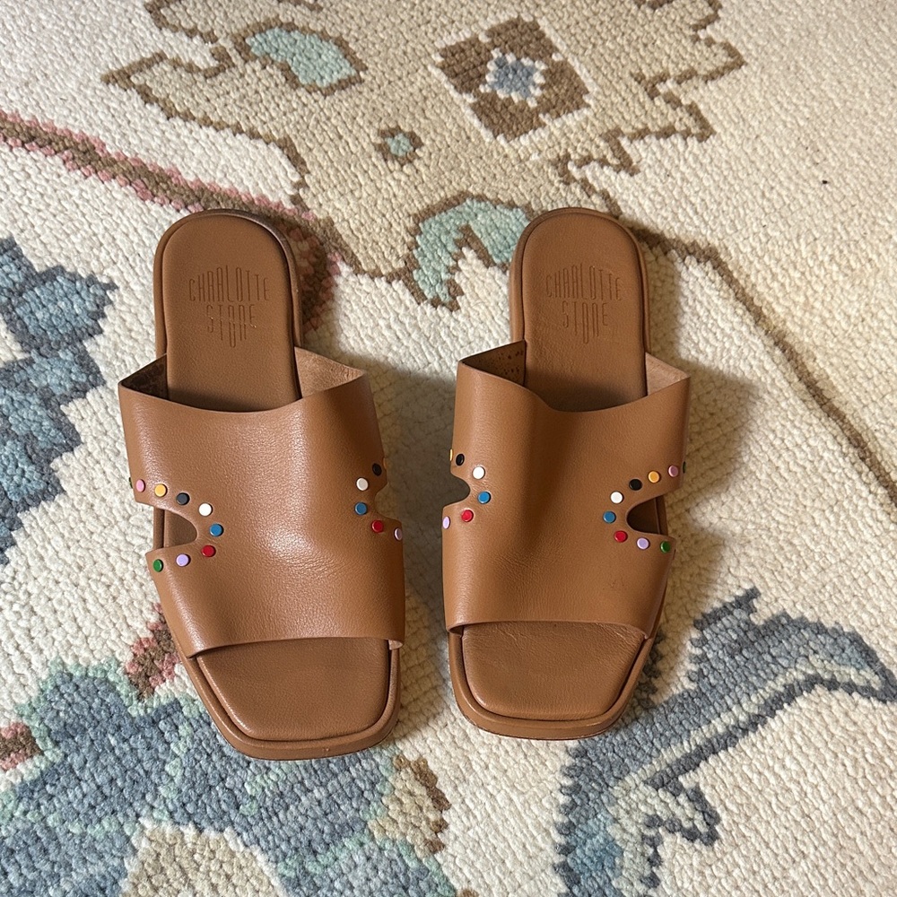 Charlotte Stone Slide Sandals